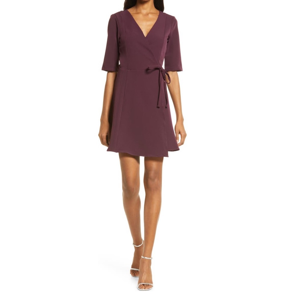 Lulus - In Your Life Wrap Minidress - NWOT
